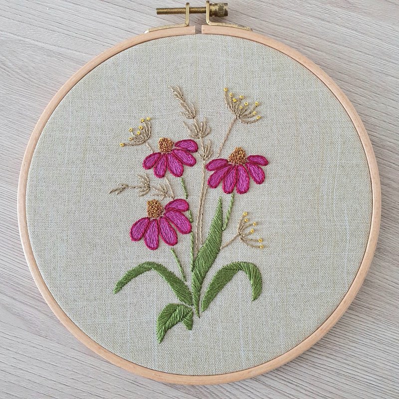 刺繡 蝴蝶 hand embroidery DIY, Floral pattern pdf - งานดีไซน์ดิจิทัลอื่นๆ - วัสดุอื่นๆ 