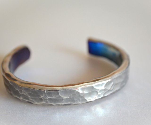 Titanium bangle・純チタンバングル・シルバーエイト・楕円形