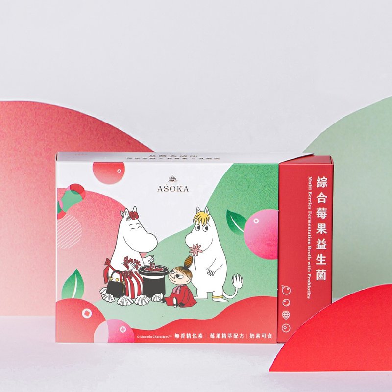 [Girlfriend Gift Box] MOOMIN Moomin Cranberry Private Maintenance Probiotics 15 Packs/Box of Anthocyanins - อาหารเสริมและผลิตภัณฑ์สุขภาพ - สารสกัดไม้ก๊อก สึชมพู
