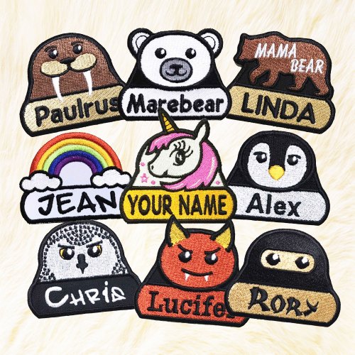 24PlanetsStudio Personalized02 Iron on Patch Your Name Your Text Buy 3 Get 1 Free