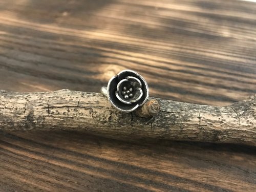 慢慢敲工作室 一朵小花/罌粟花戒指