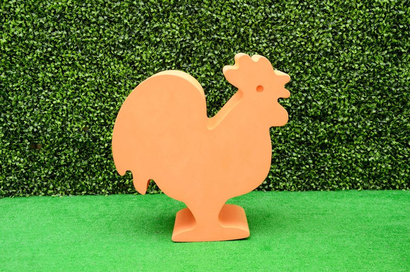 Three-dimensional animal furniture - rooster (weight resistance 100KG) - เฟอร์นิเจอร์เด็ก - วัสดุอื่นๆ สีส้ม