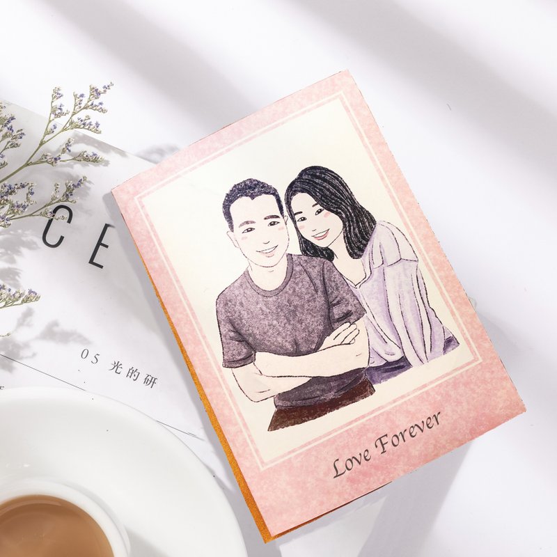 【Customized】Card | Birthday | Gift | Electronic File | - ภาพวาดบุคคล - วัสดุอื่นๆ ขาว