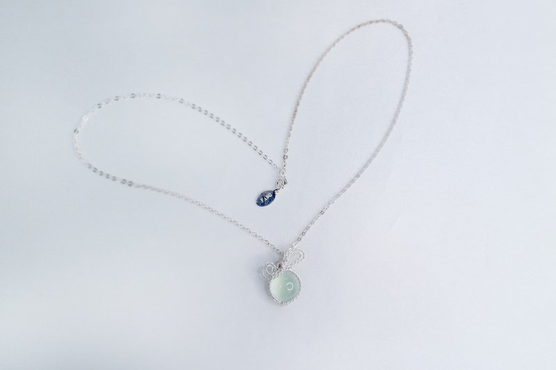 【Gift】- Prenate Stone Silver Necklace - Necklaces - Gemstone Silver