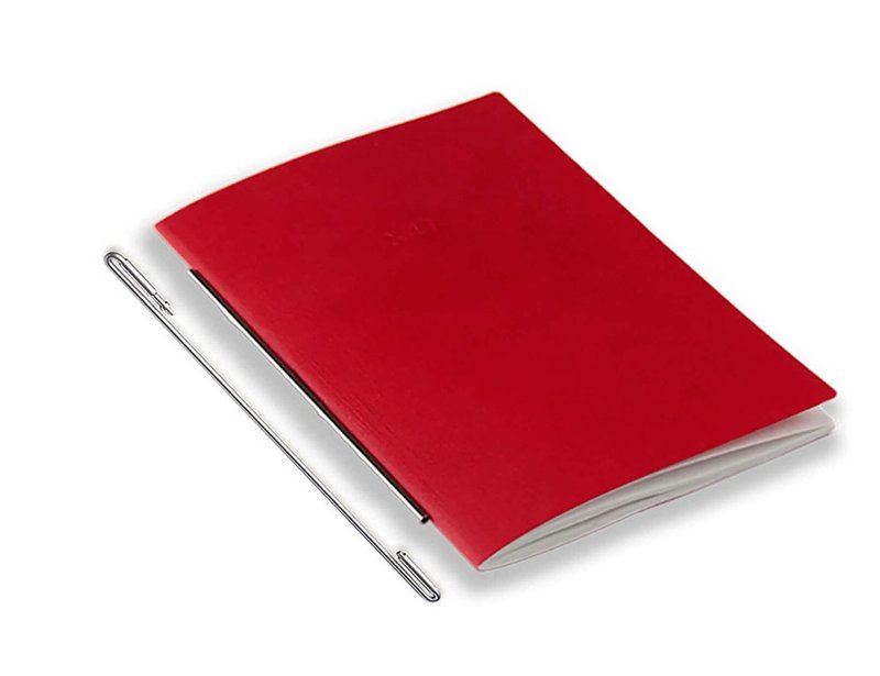 【內頁補充本 - 尺寸a6】寶石紅│專利彈軌│拆換筆記│德國x47 - 筆記本/手帳 - 紙 紅色