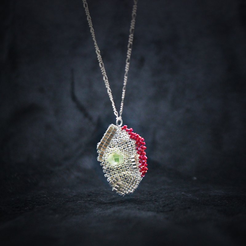 [Customized] The First Generation Ultraman Necklace - Works Display - Necklaces - Glass Silver