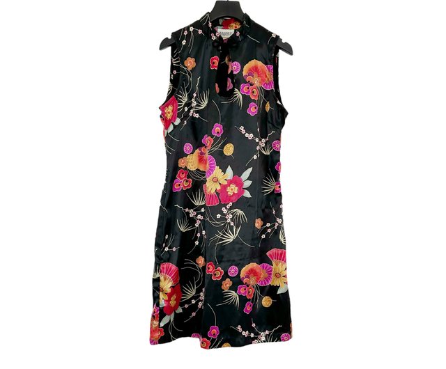 FADED PRINT SATIN DRESS - Multicoloured