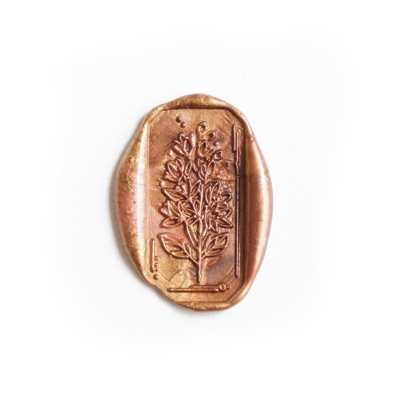 Deutzia Botanical Wax Seal Stamp - misterrobinson - ตราปั๊ม/สแตมป์/หมึก - ทองแดงทองเหลือง 