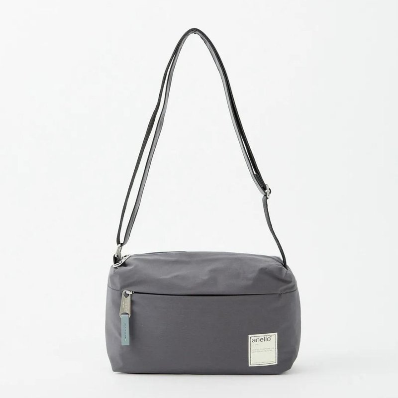 anello Circle series Water Repellent Mini Shoulder Bag ATT0701 (Grey) - Messenger Bags & Sling Bags - Polyester Gray