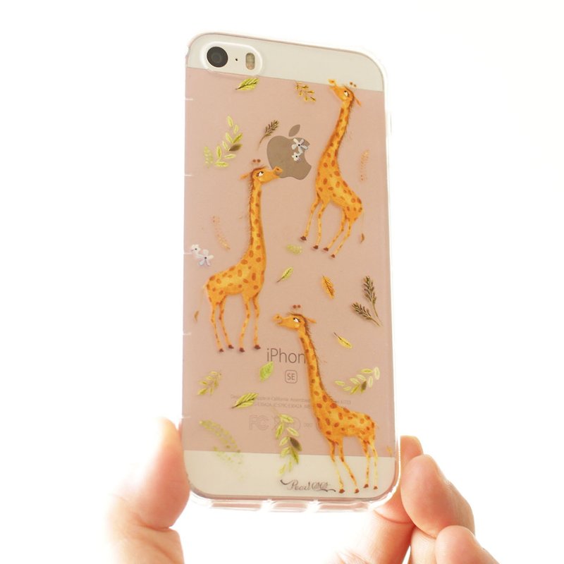 Giraffes phone case _ iPhone, Samsung, HTC, LG, Sony - เคส/ซองมือถือ - ซิลิคอน สีใส