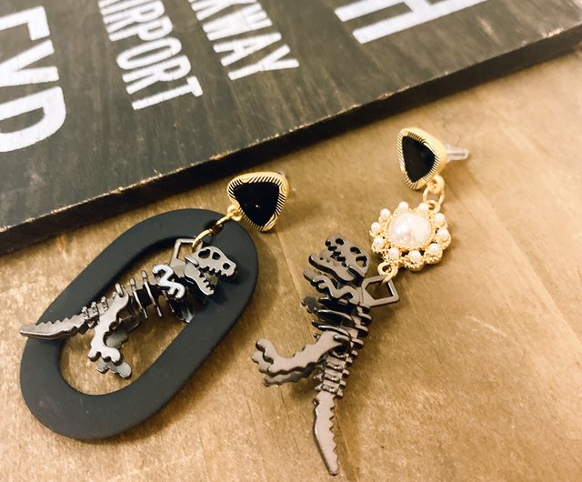 Clip on dinosaur on sale earrings