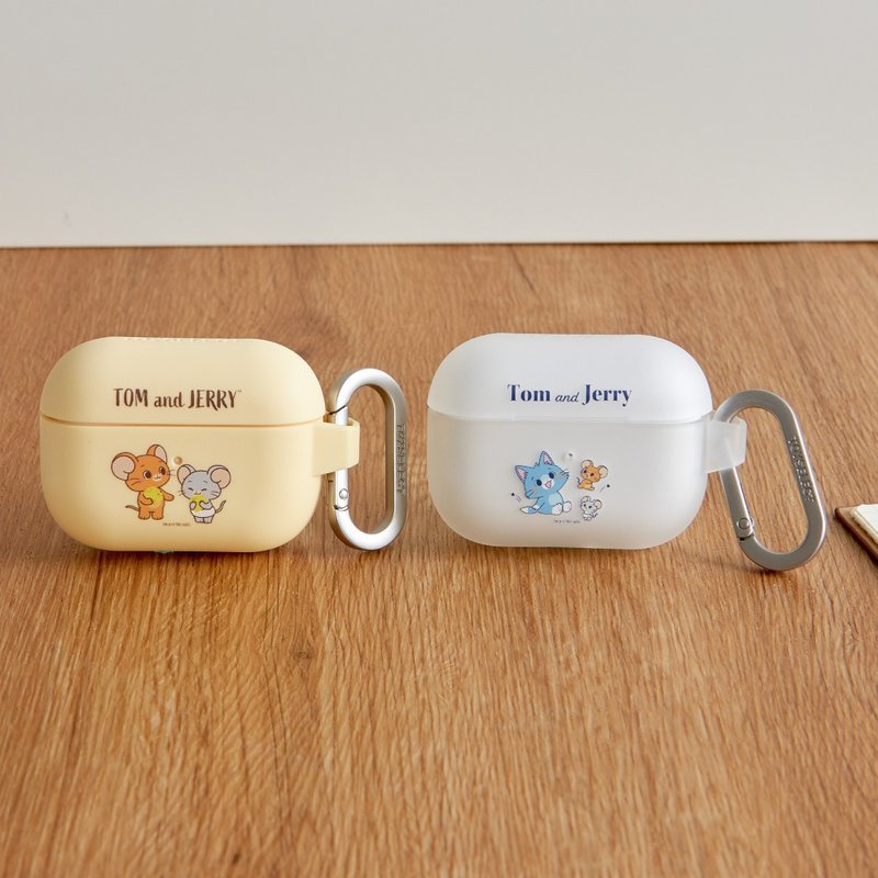 湯姆貓與傑利鼠GOKKO-起司友情強悍防摔AirPods保護套 - AirPods/耳機保護套 - 塑膠 多色