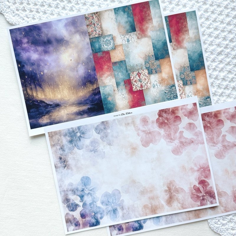 Z461 - a variety of background - 貼紙 - 紙 