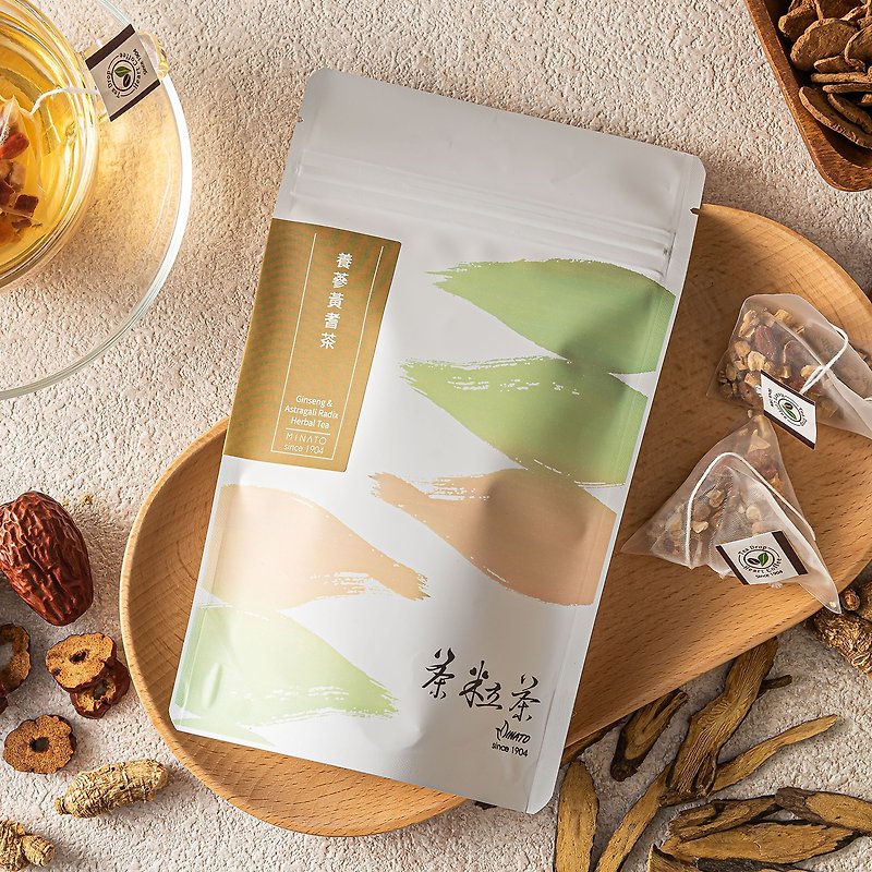 【Tea Tea】Ginseng Astragalus Tea (8pcs/bag) Healthy Soup - Tea - Fresh Ingredients Orange
