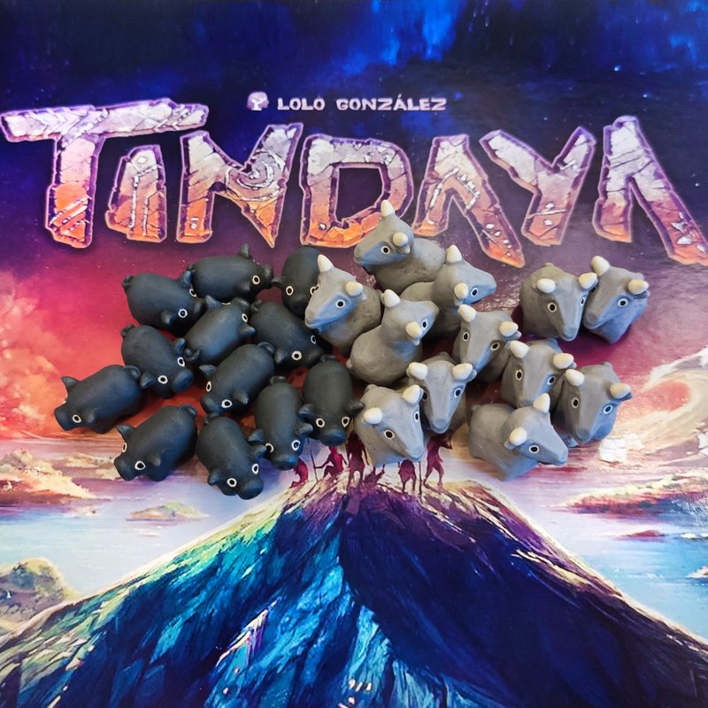 Deluxe Animal Tokens compatible with Tindaya board game - บอร์ดเกม - วัสดุอื่นๆ 