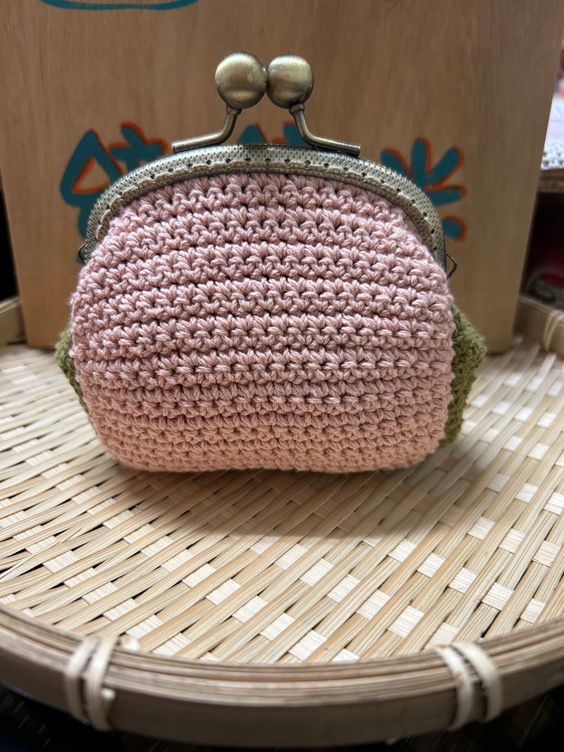 Woven Colorblock Wide Open Gold Coin Purse - Coin Purses - Cotton & Hemp 