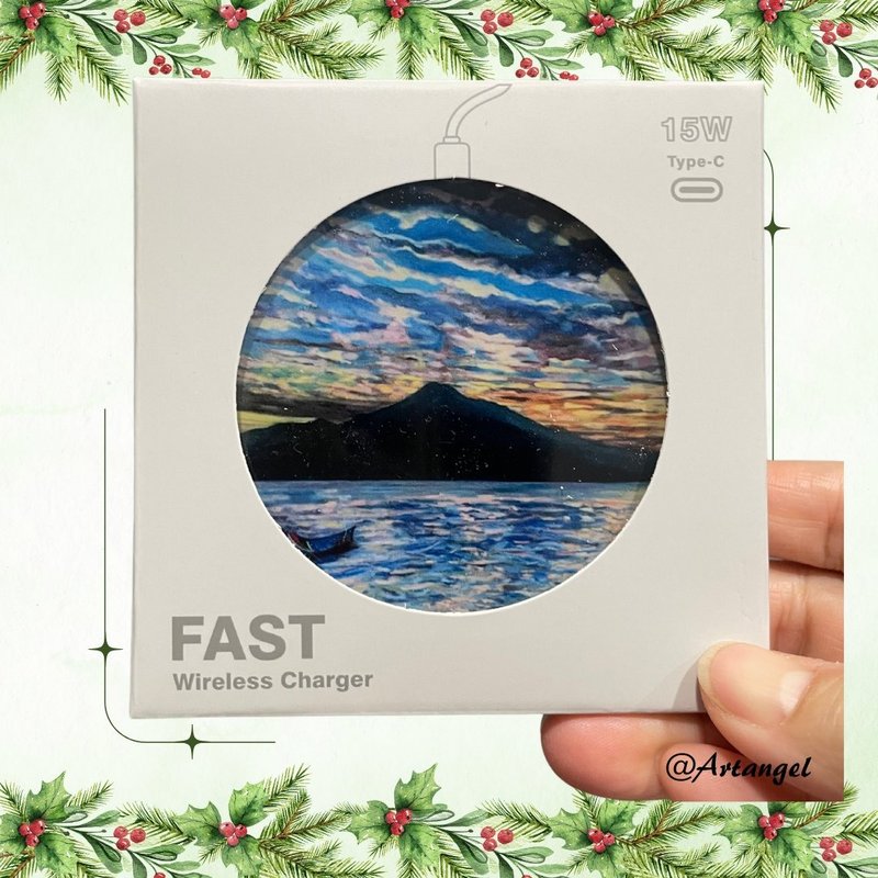 Angel Gallery 15W mobile phone ultra-fast wireless charging disk/Christmas gift limited supply free shipping discount - ที่ชาร์จไร้สาย - อลูมิเนียมอัลลอยด์ 