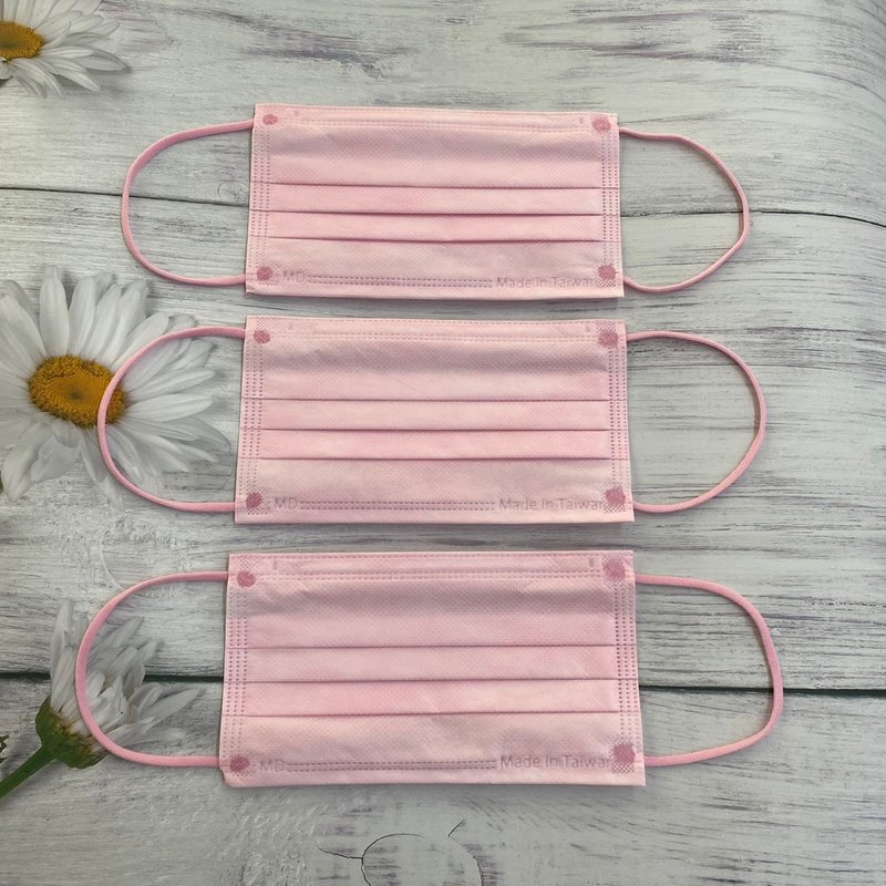 yudamask adult flat medical mask-pink (10 pieces) - หน้ากาก - เส้นใยสังเคราะห์ สึชมพู