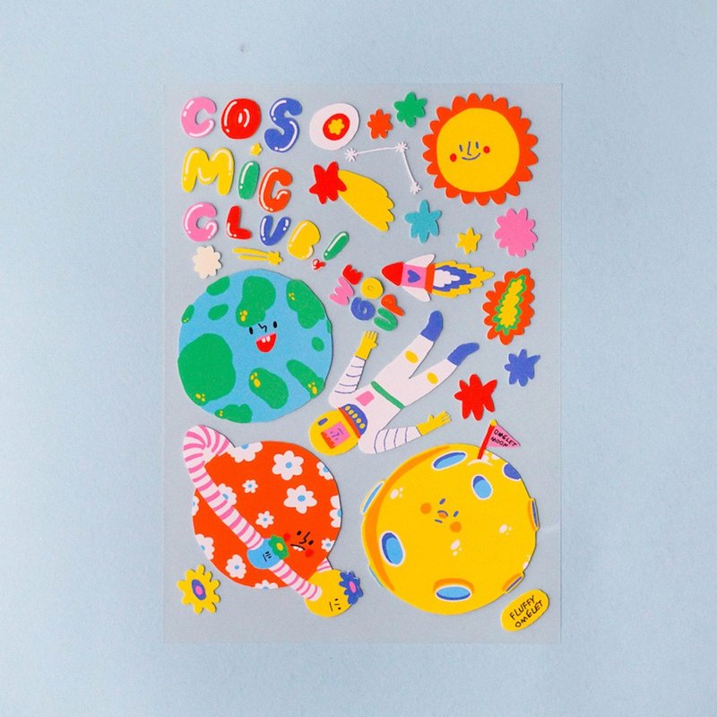 Cosmic Club Sticker - 貼紙 - 紙 多色