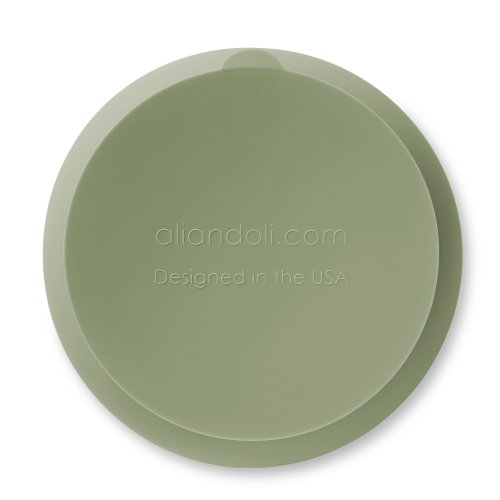 Ali+Oli Suction Bowl & Spoon Set (Sage)