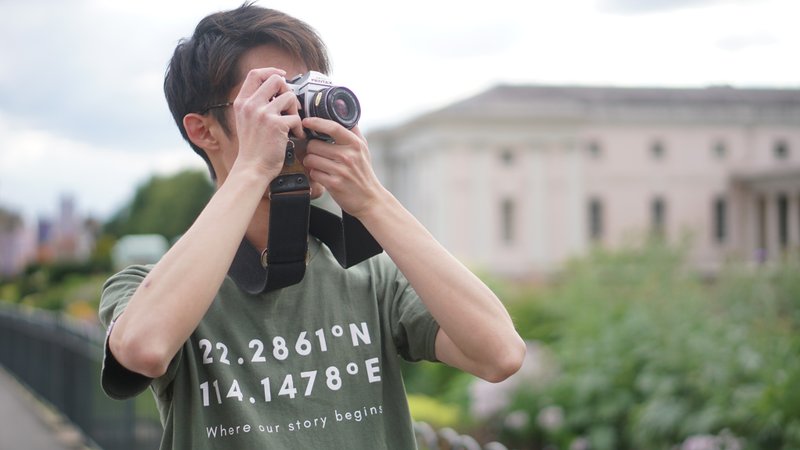 Hong Kong Shi Duo Shi Shukengkou Coordinate Short Sleeve T-Shirt - Dark Green - Men's T-Shirts & Tops - Cotton & Hemp Green