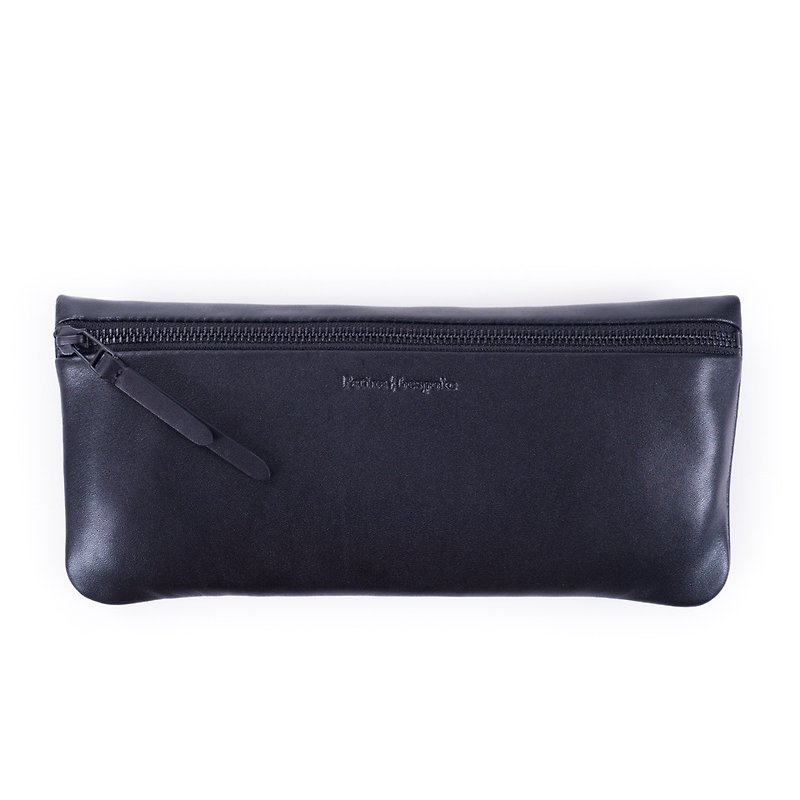 Patina leather hand-made personal travel pockets - Toiletry Bags & Pouches - Genuine Leather Black