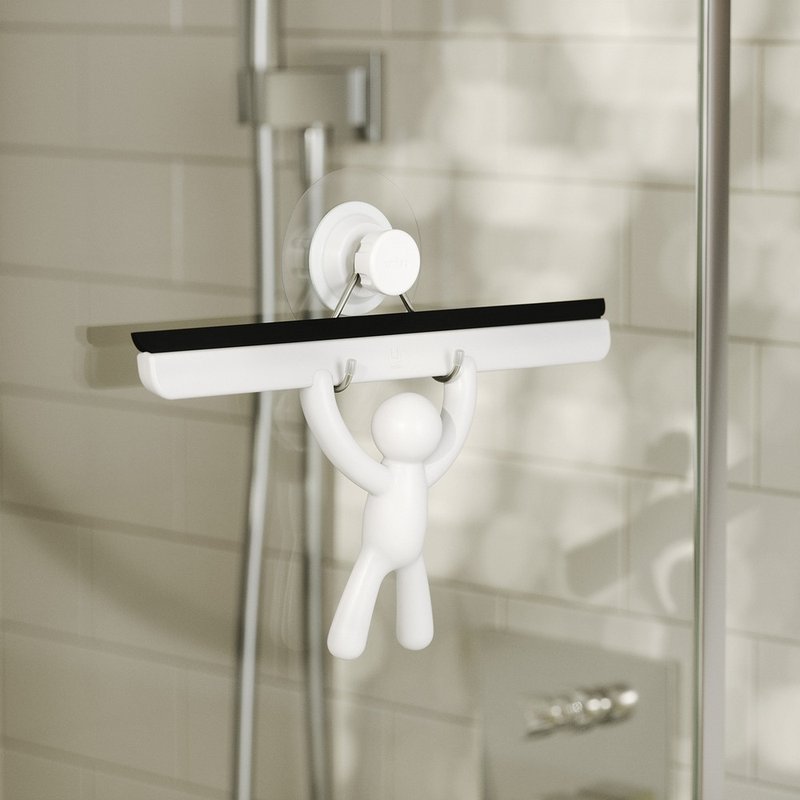 【Umbra】Buddy wall-mounted water removal scraper (white) | water mark scraper - Bathroom Supplies - Plastic White