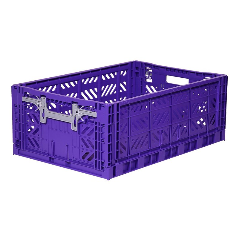 Turkey Aykasa Folding Storage Basket (L)-Luxury Purple - กล่องเก็บของ - พลาสติก สีม่วง