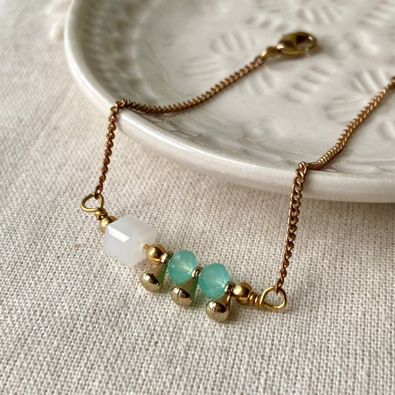 老林雜貨 | 蘇打QQ椰果手鏈 - 手鍊/手環 - 銅/黃銅 金色