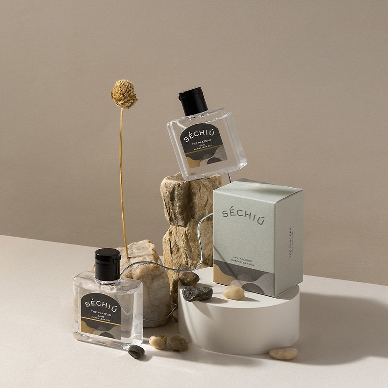 SECHIU-THE PLATEAU Highland- Dry Hand Gel (Double Entry/Box Pack) - Hand Soaps & Sanitzers - Eco-Friendly Materials Khaki