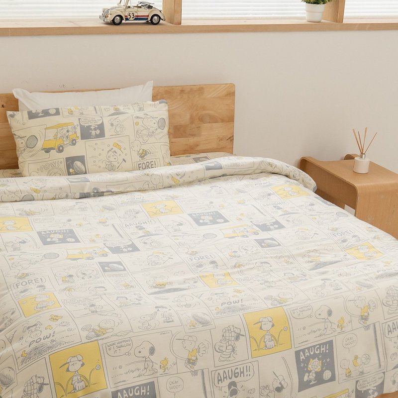 Peanuts Snoopy 100% Tencel cotton dual-purpose quilt cover single-Snoopy genuine Tencel - เครื่องนอน - วัสดุอื่นๆ หลากหลายสี