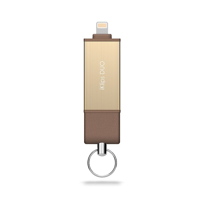 【禮盒版】 iKlips DUO 蘋果iOS雙向隨身碟/儲存碟 32GB 金 - 其他 - 其他金屬 金色