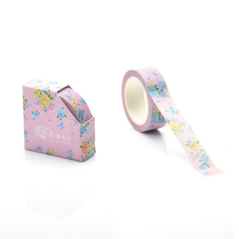 [Mr. Floral Cloth] Washi Tape-Pink - Washi Tape - Paper Multicolor