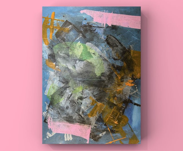 蝶の羽 - 抽象絵画/アクリル画/家の装飾/吊り下げ絵画 - ショップ