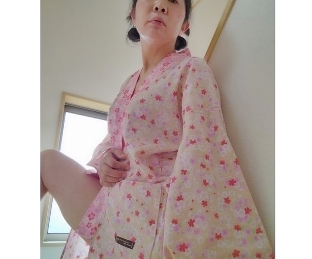 日式和風・ハンドメイド】桜 和装 着物 羽織 和服外套 ガウン 上衣 シャツ - ショップ 手縫いがたり ジャケット - Pinkoi