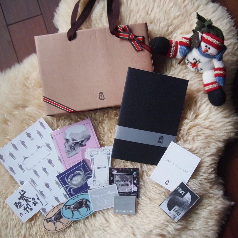 クリスマスプレゼント交換は、結合300元/イタリアブラックエディション - ノート・手帳 - 紙 ブラック