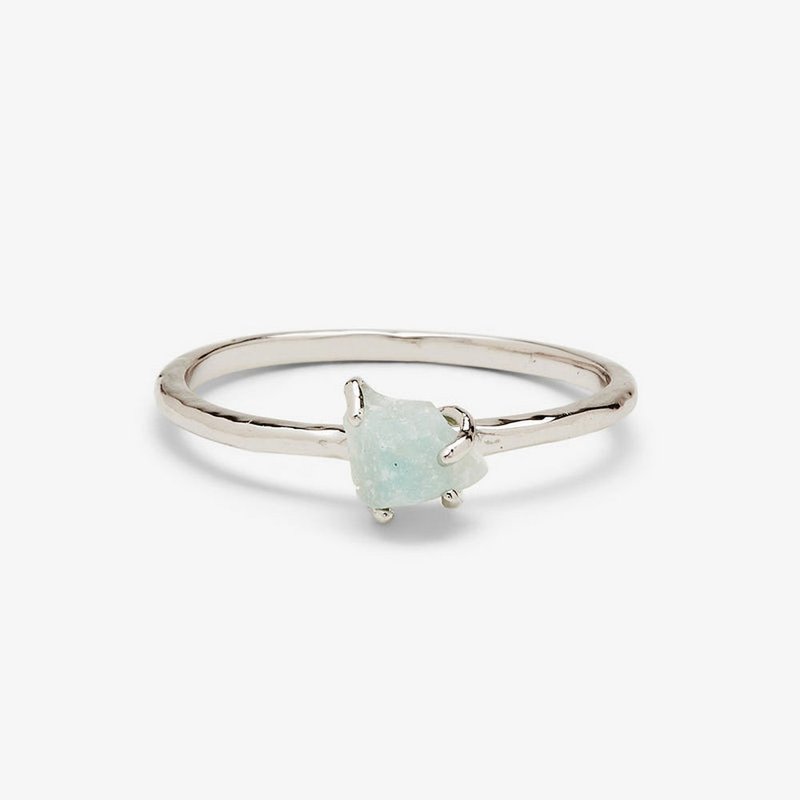 Pura Vida 美國手工 AMAZONITE 裸天河石戒指 - 戒指 - 寶石 藍色