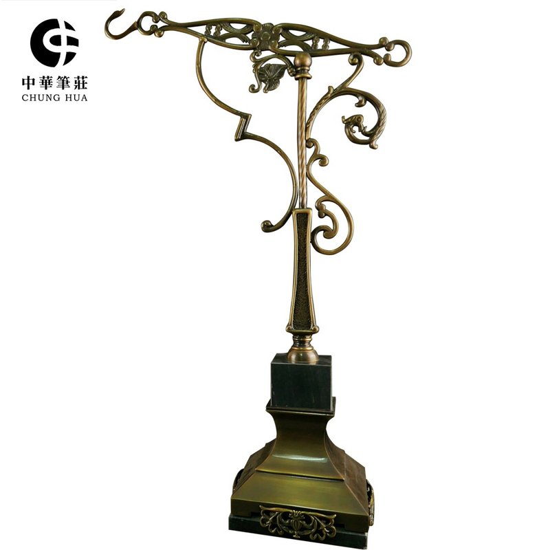 【大型掛筆架】藝術銅製筆架 A款 - 高65cm 獨創設計收藏藝品 - 其他書寫用具 - 銅/黃銅 咖啡色