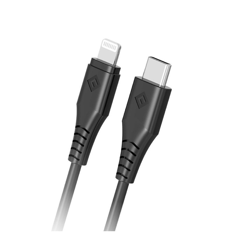 NOVOO iPhone Type C to Lightning fast charging cable-1.8M (black) - Chargers & Cables - Plastic Black