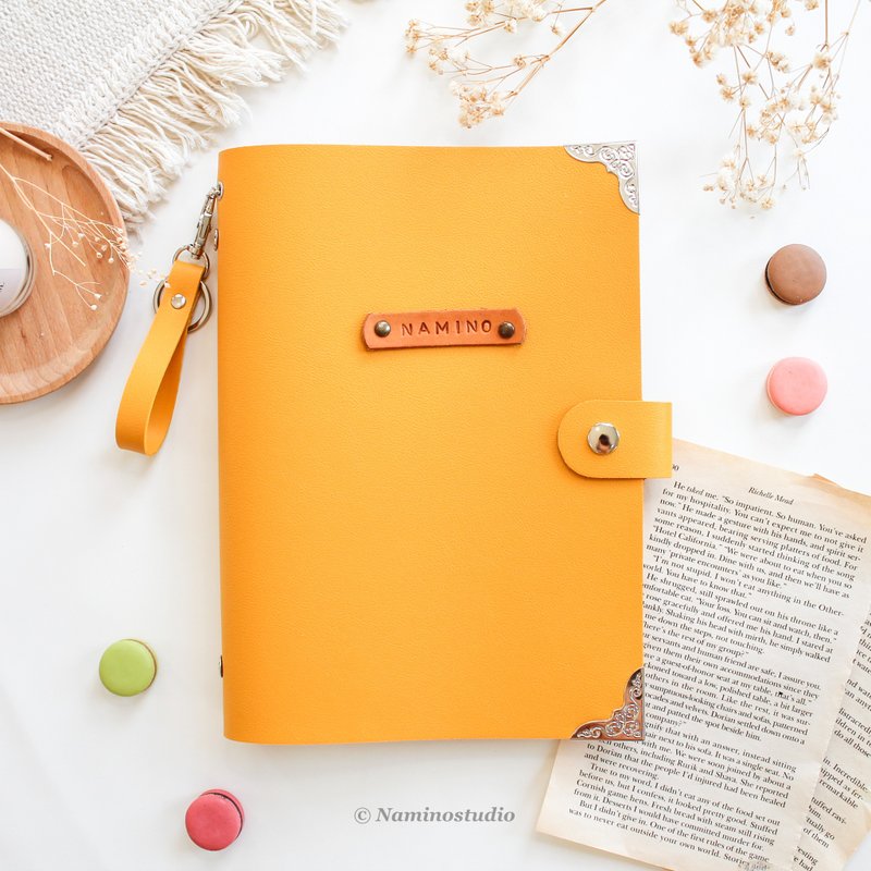 Macaron Planner (with Keychain), Lemon macarons series Vol.2 - Notebooks & Journals - Faux Leather Yellow