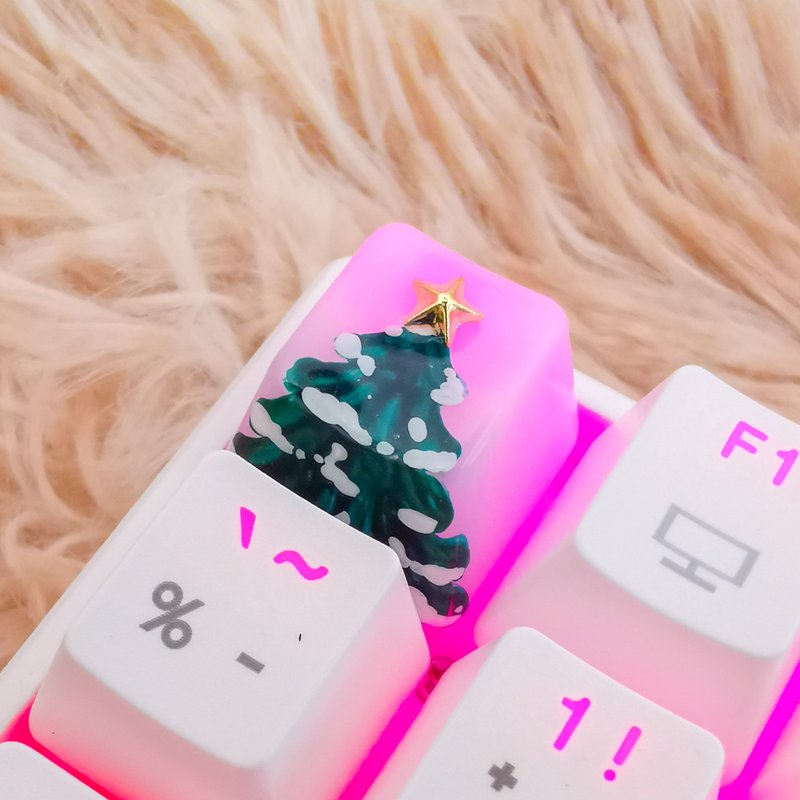 クリスマス ギフト - OEM スノーウィー クリスマス ツリー - PCアクセサリー - プラスチック 透明