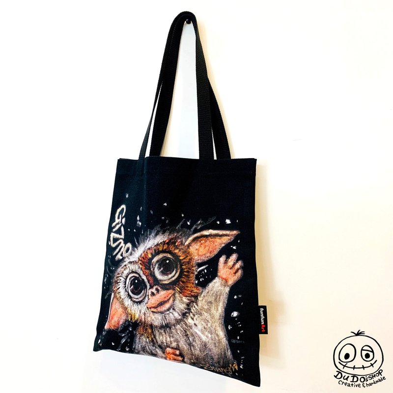 Hand-painted illustrations magical elf canvas bag/environmental bag/shopping bag/handbag/tote bag shoulder bag - Handbags & Totes - Cotton & Hemp 