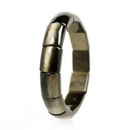 正佳珠寶 Gemsrich Jewelry 【正佳珠寶】金曜石 頂級黑金 12.5x15.5mm 金曜石手排