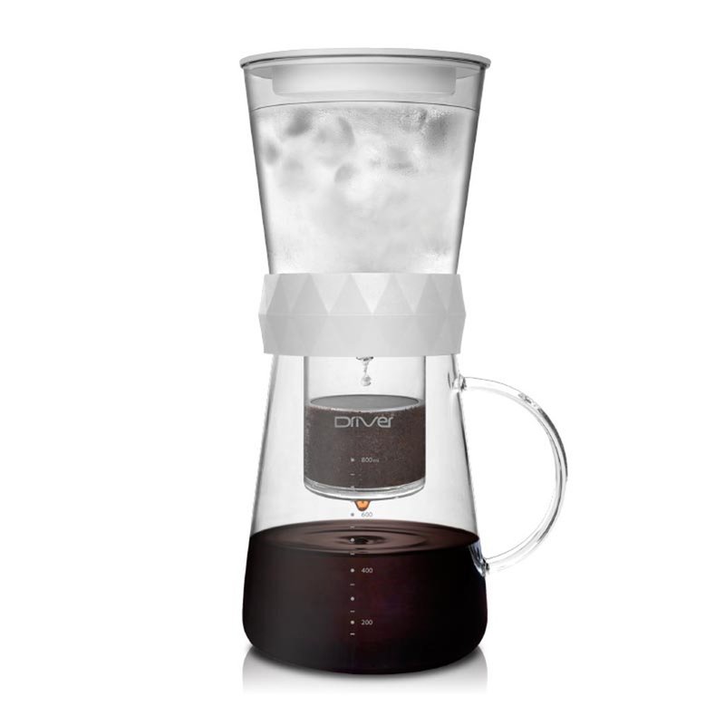 Driver兩用冰滴壺600ml (冰滴/冷萃)- 典藏白 - 咖啡壺/手沖壺 - 玻璃 白色