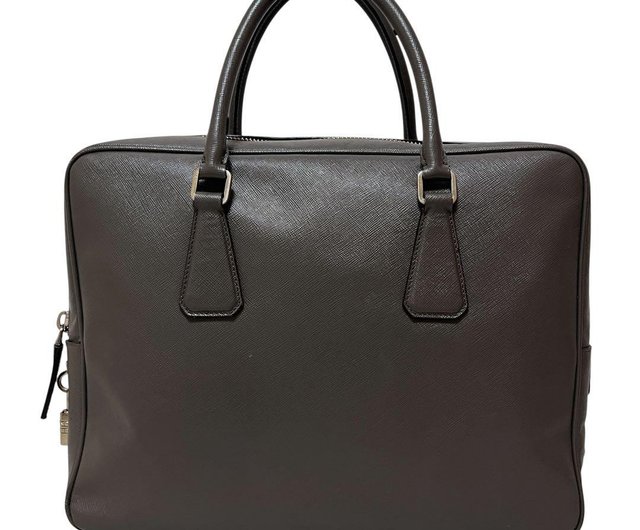 【美品】PRADA プラダ　トートバッグ　ブリーフケース　ビジネスバッグ　黒 楽天市場】プラダ ビジネスバッグ（ショルダー付き） ブリーフ