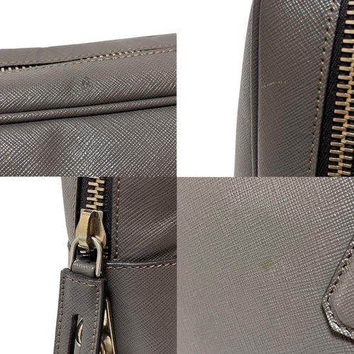 jeveuxj45様✨プラダ サフィアーノレザー ビジネスバッグ グレー A4