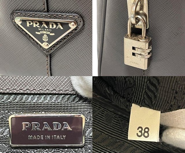 本物 PRADA プラダ ブリーフケース ビジネスバッグ サフィアーノ