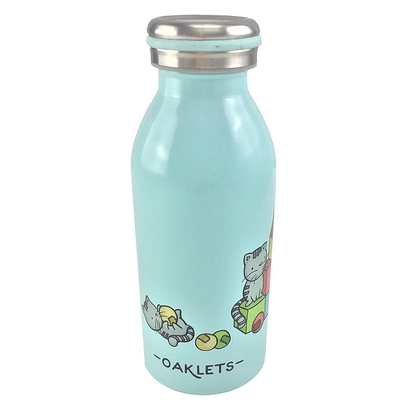 New Series - [Cats Playing] -Oaklets-thermos flask (large / 500ml) - Other - Other Metals Multicolor