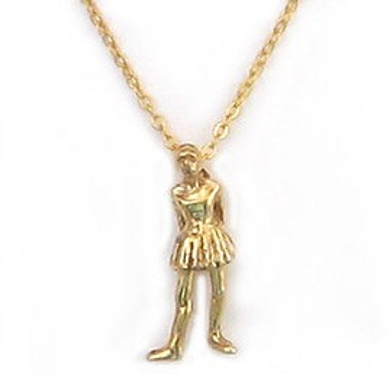 Doujia Little Ballet Dancer Necklace - Necklaces - Other Metals Gold