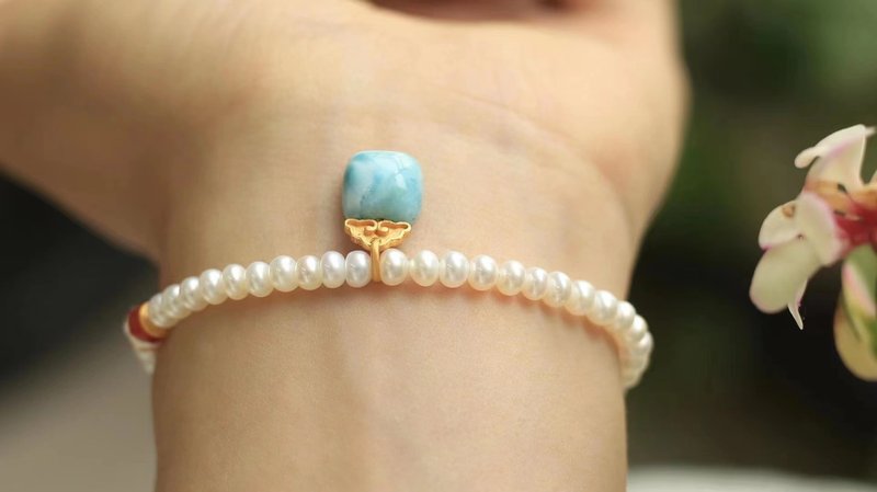 天然淡水真珠。ライフナンバー9 - ブレスレット - 宝石 